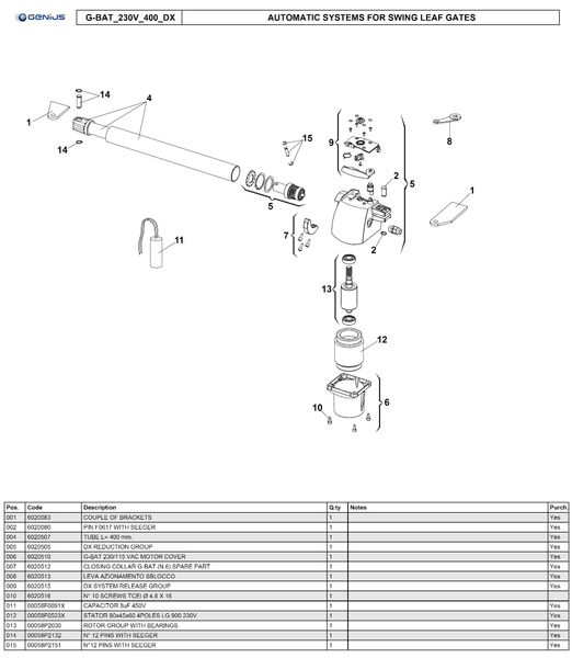 Автоматика Genius G-Bat 400 mini 0201-0002 фото