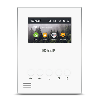 IP відеодомофон BAS-IP AU-04LAF white 0101_0015 фото