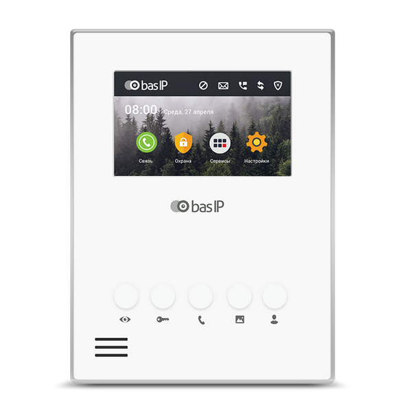 IP відеодомофон BAS-IP AU-04LAF white 0101_0015 фото