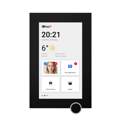 IP відеодомофон BAS-IP AZ-07L black 0101-0021 фото